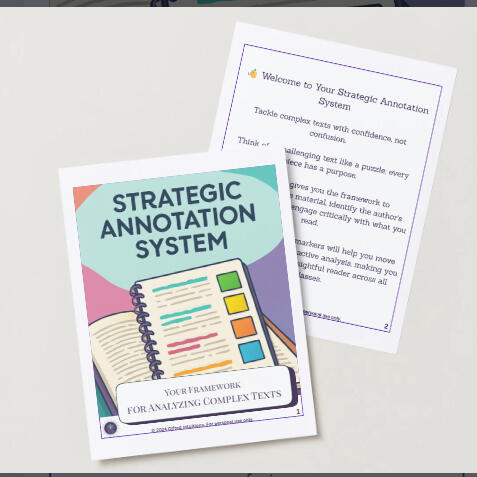 Annotation Sticker Kit | Strategic System | Grades 6-8